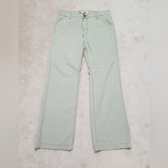 LEVI'S Men's Workwear Pants Loose Bootcut 100% Cotton Size 36x34 Khaki Color - Picture 4 of 9